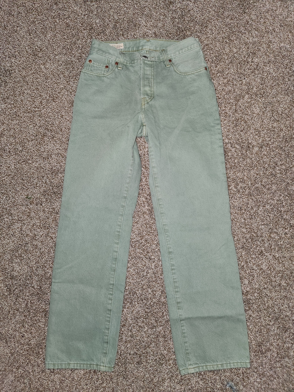 Levi Strauss Light Mint Straight Leg Jeans W25 L30 NWOT